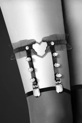 Подвязка с сердцем и шипами GARTER WITH HEART