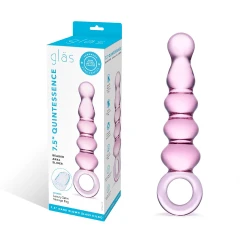 Анальный розовый жезл Quintessence Anal Slider - 18 см.