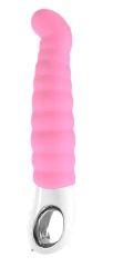Нежно-розовый вибратор-гусеница Patchy Paul - 22,8 см.