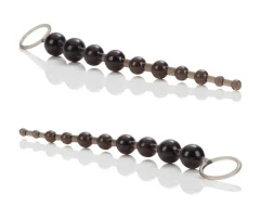 Чёрная анальная цепочка X-10 BEADS